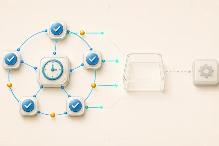 Scheduled Make trigger completing repeated checks while an empty tray leaves the downstream action inactive